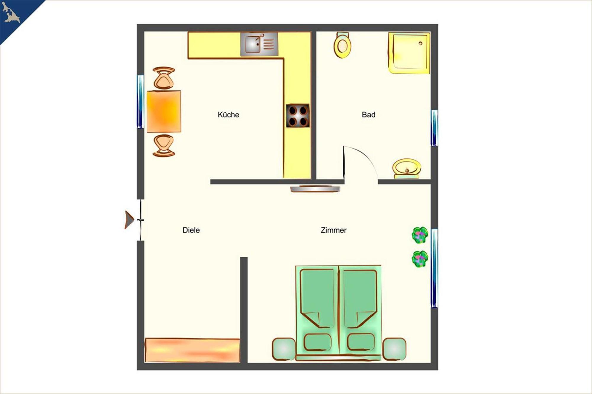 Ferienhaus Becker Ferienwohnung Mittschiffs 제바트헤링스도르프 외부 사진